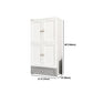 Contemporary Style Wardrobe Plastic Bedroom Wardrobe Closet With Drawer