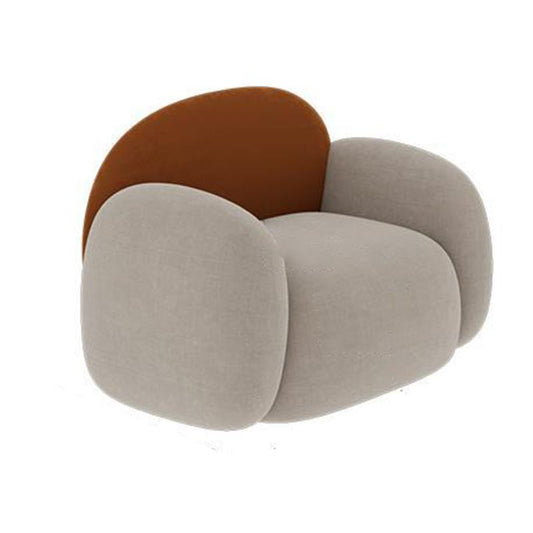 Curved Cushions Sofa Contemporary Faux Leather Seating in White and Orange Clearhalo 'furn' 'furn_sofas' 'Furniture' 'Living Room Furniture' 'Sofa' 'sofas' 1200x1200_2ab2030d-6ca9-49b7-bd83-07a0872aa70b