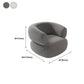 Wool Contemporary Recessed Arm Sofa Curved Sofa for Living Room, Apartment Clearhalo 'furn' 'furn_sofas' 'Furniture' 'Living Room Furniture' 'Sofa' 'sofas' 1200x1200_2ab27d77-67a2-4198-b14a-40b4d053bd40