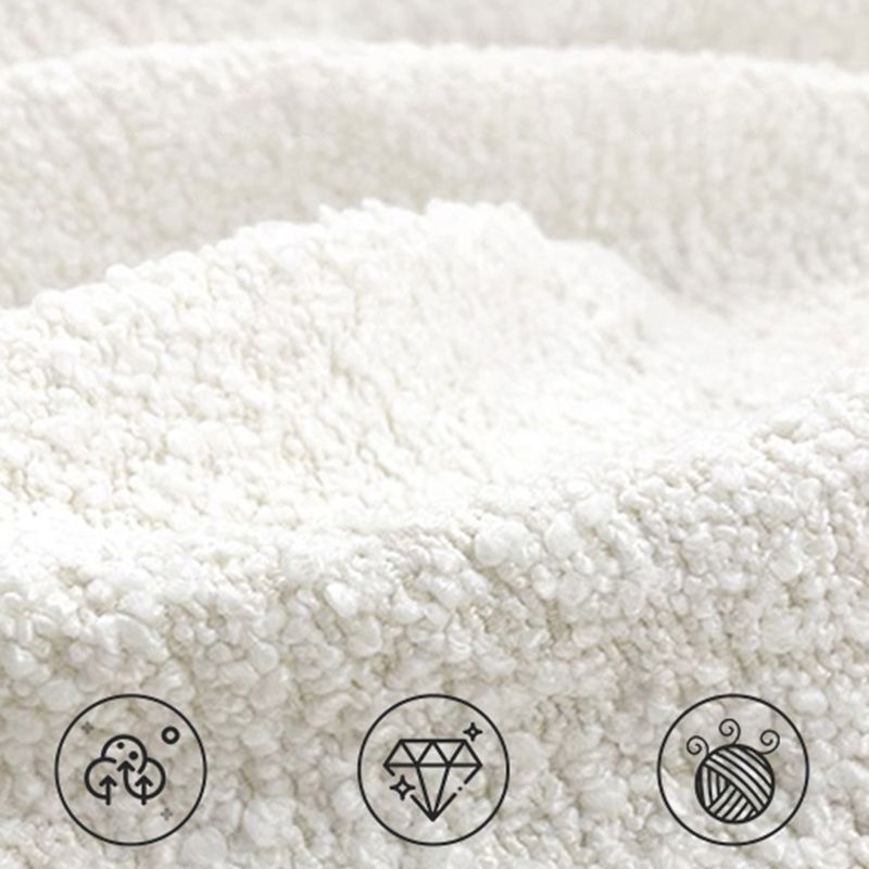 Northern European Curved Sofa 31.5" High Wool Settee in Beige Clearhalo 'furn' 'furn_sofas' 'Furniture' 'Living Room Furniture' 'Sofa' 'sofas' 1200x1200_2ab40c18-c06c-4af9-ae5c-41838b896df5