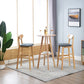 Scandinavian Oak Wood Home Stool Matte Finish Upholstered Bar Stools Clearhalo 'Bar Furniture' 'Bar Stools' 'bar_stools' 'furn' 'furn_bar_stools' 'Furniture' 'furniture_bar_stools' 'Kitchen & Dining Furniture' 1200x1200_2ab49f36-204c-4e47-bdbd-1ffd5b27cfe1