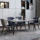 Contemporary Rectangle Dining Table Grey Sintered Stone Dining Table with 4 Black Legs Clearhalo ' dining_table' 'Dining Tables & Seating' 'Dining Tables' 'furn' 'furn_dining_table' 'Furniture' 'furniture_dining_table' 'Kitchen & Dining Furniture' 'kitchen&dining_furn' 'kitchen' 'kitchen_dining_table' 1200x1200_2ab95056-cb0f-453f-bb78-0ca6abec7a43