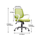 Contemporary Arm Chair Green Fixed Arms Adjustable Seat Height Office Chair Clearhalo 'furn' 'furn_office_chair' 'Furniture' 'Office Chairs' 'Office Furniture' 'office_chair' 1200x1200_2ab9e8fe-c184-40fc-b002-48035ad3e70c