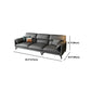 Contemporary Stain-Resistant Faux Leather for Living Room Sofa