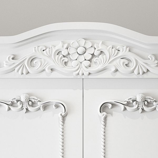 Armario de campo francés Armario ingeniería Gabinete de vestuario de madera