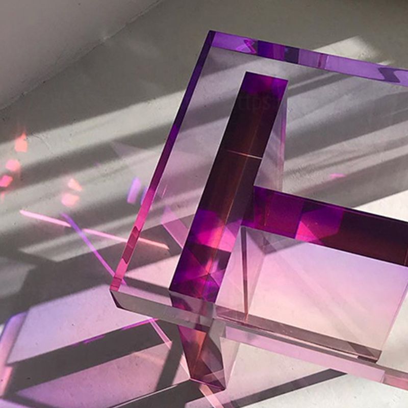 15" Wide Glam Corner Table Acrylic Square Accent Side Table for Living Room Clearhalo 'Coffee & Accent Tables' 'End & Side Tables' 'end_side_tables' 'furn' 'furn_end_side_tables' 'Furniture' 'Living Room Furniture' 1200x1200_2abcb138-faef-46aa-9a3a-6b9d495ce3b5