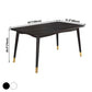 Contemporary Rectangle Dining Room Table Sintered Stone Table with 4 Black Legs Clearhalo ' dining_table' 'Dining Tables & Seating' 'Dining Tables' 'furn' 'furn_dining_table' 'Furniture' 'furniture_dining_table' 'Kitchen & Dining Furniture' 'kitchen&dining_furn' 'kitchen' 'kitchen_dining_table' 1200x1200_2abd39c0-5636-494d-b673-ad5a1b411e7e