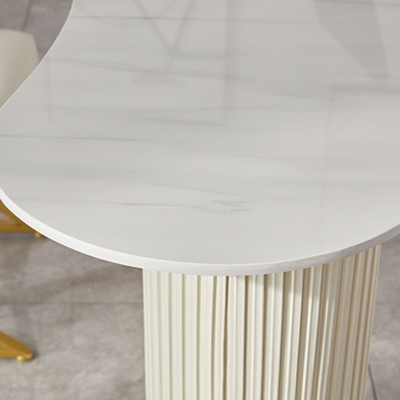 Bureau d'écriture en pierre de style glamour avec 3 tiroirs