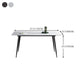 Rectangle Shape Industrial Style Dining Table Sintered Stone Fixed Table for Restaurant Clearhalo ' dining_table' 'Dining Tables & Seating' 'Dining Tables' 'furn' 'furn_dining_table' 'Furniture' 'furniture_dining_table' 'Kitchen & Dining Furniture' 'kitchen&dining_furn' 'kitchen' 'kitchen_dining_table' 1200x1200_2ac03ae5-1aad-4d43-8f50-c601920093b5