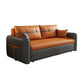 32" Wide Glam Sleeper Sofa Leather Pillow Included Foldable Sleeper Sofa