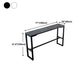 Industrial 41.3"H Bar Table Faux Marble Rectangle Top Bistro Table with Footrest Clearhalo 'Bar Furniture' 'Bar Tables' 'bar_tables' 'furn' 'furn_bar_tables' 'Furniture' 'furniture_bar_tables' 'Kitchen & Dining Furniture' 1200x1200_2ac28649-4fcb-47a3-bf6e-c94df4eb227f