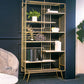 Libreria glam metal etagere scaffale per la sala di studio 70,9 "h x 11,8" w