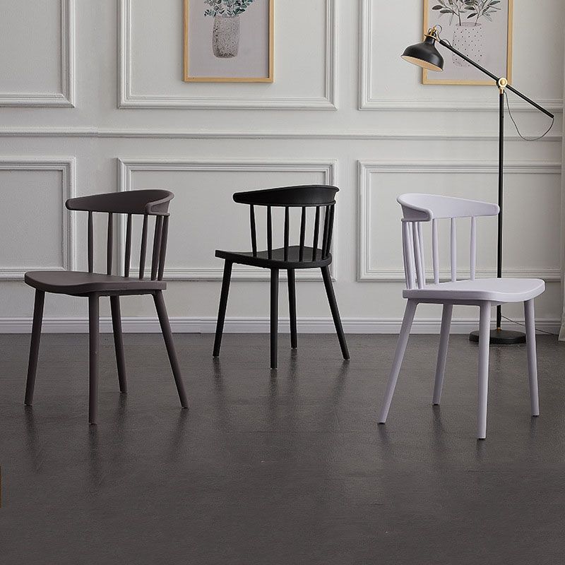 Modern Chairs Dining Armless Chairs with Plastic Legs for Kitchen Clearhalo ' kitchen&dining_furn' 'Dining Chairs' 'Dining Tables & Seating' 'dining_chair' 'furn' 'furn_dining_chair' 'Furniture' 'furniture_dining_chair' 'Kitchen & Dining Furniture' 'kitchen' 1200x1200_2ac5632a-8244-417a-a62f-b3671553bc81