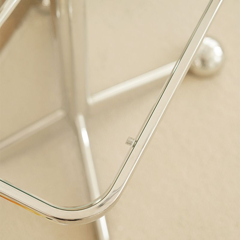 15" Wide Contemporary Corner Table Rectangular Accent Side Table