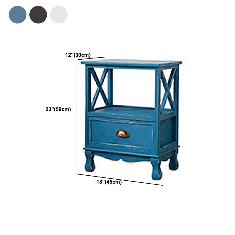 Modern Wood Accent Chest with Drawers and Shelf 11.81" Wide Chest Clearhalo 'Cabinets & Chests' 'cabinets_chests' 'furn' 'furn_cabinets_chests' 'Furniture' 'Living Room Furniture' 1200x1200_2ac6154e-2e4c-4fb6-8276-b4adaf7e0ad0