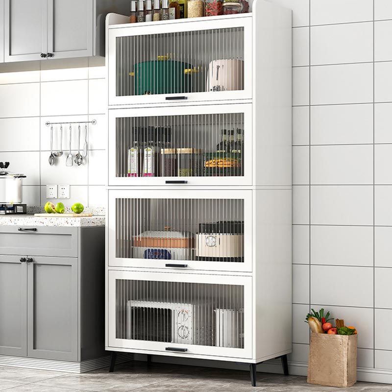 Wood Dining Server Modern Server with Glass Doors for Living Room Clearhalo 'buffet_sideboard' 'Buffets & Sideboards' 'furn' 'furn_buffet_sideboard' 'Furniture' 'Kitchen & Dining Furniture' 1200x1200_2ac7d228-9f1a-4c02-a377-31aa5d483b4f