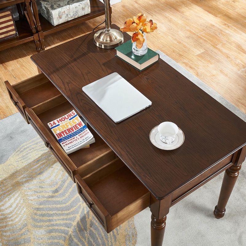 Solid Wood Mid-Century Modern Table Rectangle Rubberwood Top Table for Home Clearhalo ' dining_table' 'Dining Tables & Seating' 'Dining Tables' 'furn' 'furn_dining_table' 'Furniture' 'furniture_dining_table' 'Kitchen & Dining Furniture' 'kitchen&dining_furn' 'kitchen' 'kitchen_dining_table' 1200x1200_2acb069e-9531-4019-bfea-4f24a71ef5ce