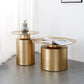Couchtisch aus Metall mit Tablettplatte, Mid-Century Modern, Sockel-Cocktailtisch