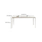 Moderna mesa de comedor blanco Juego de comedor 1/4/5 piezas con sillas de metal