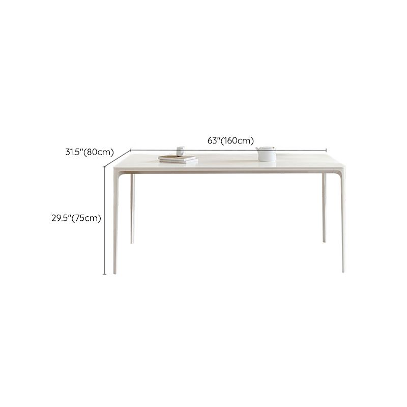 Moderna mesa de comedor blanco Juego de comedor 1/4/5 piezas con sillas de metal