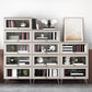 Bibliothèque de style moderne étagère en bois avec porte pour le bureau à domicile