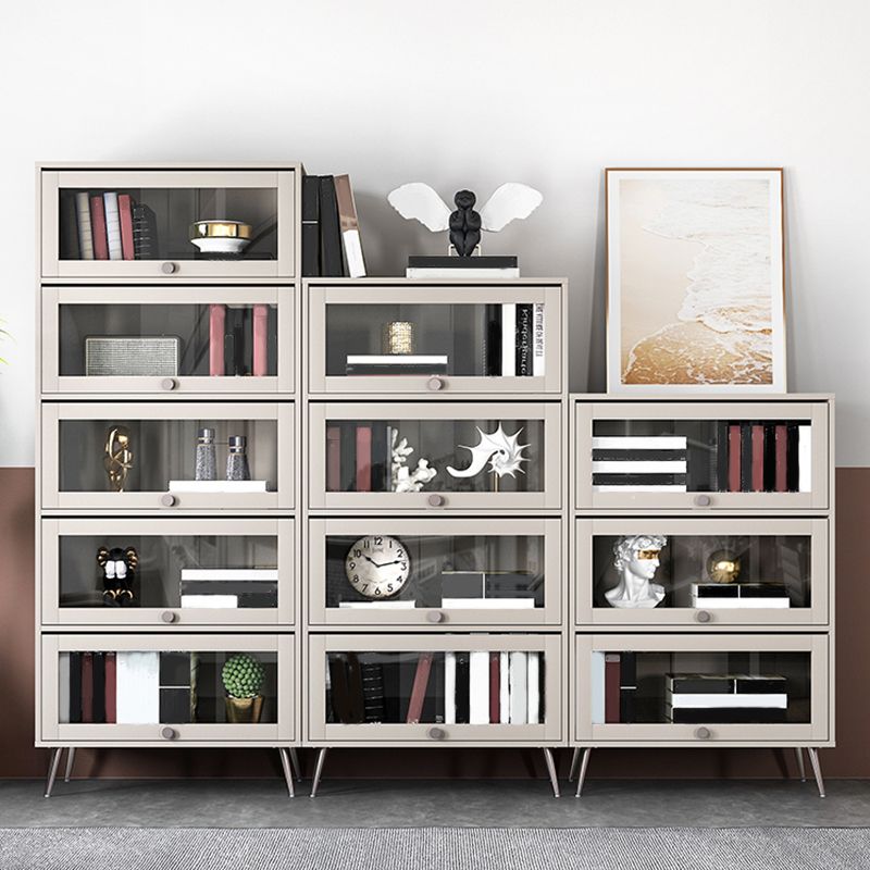 Bibliothèque de style moderne étagère en bois avec porte pour le bureau à domicile