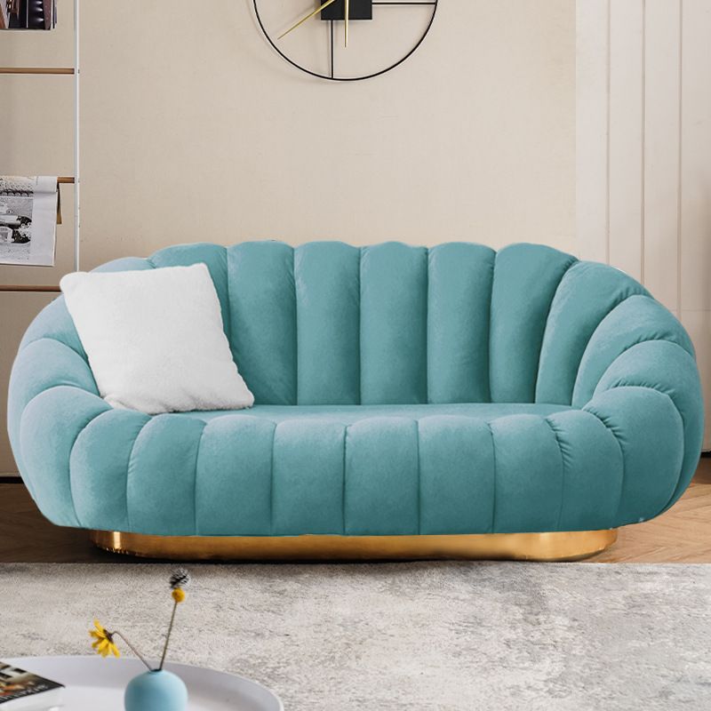 Modern Solid Color Curved Sofa with Sloped Arms for Bedroom Living Room Clearhalo 'furn' 'furn_sofas' 'Furniture' 'furniture_sofas' 'kitchen' 'kitchen_sofas' 'Living Room Furniture' 'Sofa' 'sofas' 1200x1200_2ace50d4-6f06-4ce1-bc9a-c4184feb66b3