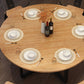 Metal Modern Round Indoor Table Pine Wood Top Table for Dining Room Clearhalo 'Dining Tables & Seating' 'Dining Tables' 'dining_table' 'furn' 'furn_dining_table' 'Furniture' 'Kitchen & Dining Furniture' 1200x1200_2acfee02-81df-4f24-8113-9cc7c1bc636e