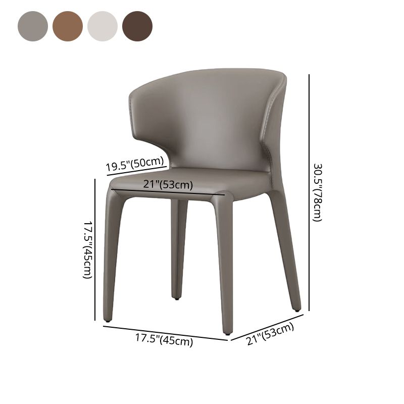 Modern Leather Dining Room Chair Wingback Arm Chair for Home Use (Set of 2) Clearhalo ' kitchen&dining_furn' 'Dining Chairs' 'Dining Tables & Seating' 'dining_chair' 'furn' 'furn_dining_chair' 'Furniture' 'furniture_dining_chair' 'Kitchen & Dining Furniture' 'kitchen' 1200x1200_2ad181a8-696e-4ac7-ba9f-50c5e51981de