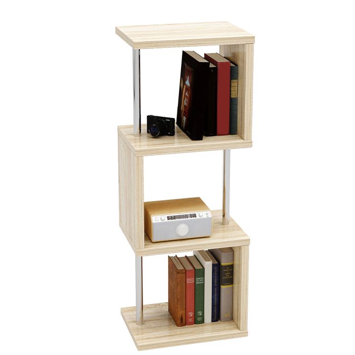 Open Back Modern Style Bookshelf Wood Bookshelf for Home Office