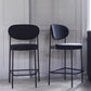Living Room Upholstered Bar Stool Industrial Armless Bar Chair
