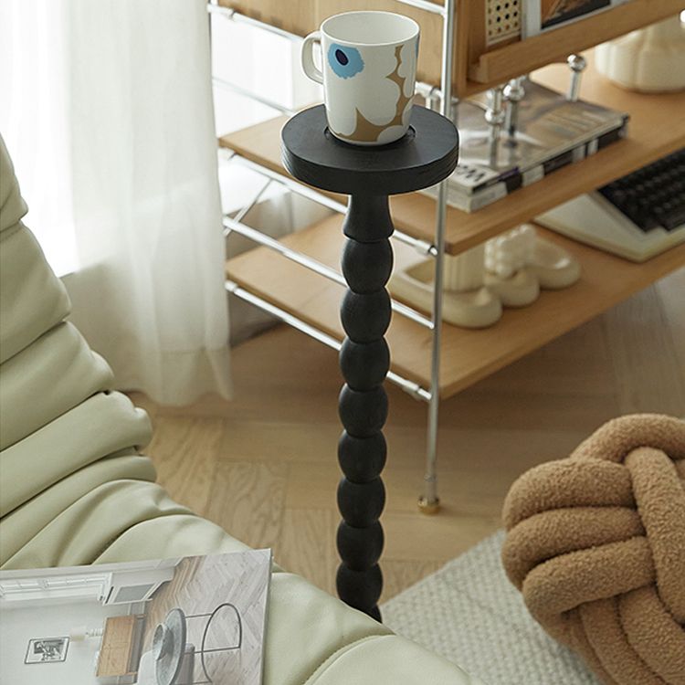 Traditional Wood End Table Sled Black/Brown Side End Snack Table Clearhalo 'Coffee & Accent Tables' 'End & Side Tables' 'end_side_tables' 'furn' 'furn_end_side_tables' 'Furniture' 'Living Room Furniture' 1200x1200_2ad4ca8c-5ccd-4060-b5ae-6e9804913a82