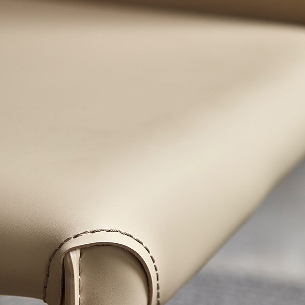 Leather Armless Dining Chairs Home Upholstered Side Chairs with Metal Legs Clearhalo ' kitchen&dining_furn' 'Dining Chairs' 'Dining Tables & Seating' 'dining_chair' 'furn' 'furn_dining_chair' 'Furniture' 'furniture_dining_chair' 'Kitchen & Dining Furniture' 'kitchen' 1200x1200_2ad5ea7c-39b9-4ae1-92cd-0543fe46625c