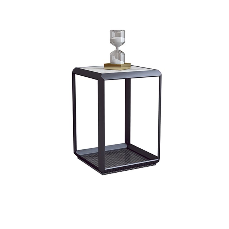 Geometric Slate & Glass Coffee Table Modern Simple Cocktail Table with Floor Shelf Clearhalo 'Coffee & Accent Tables' 'Coffee Tables' 'coffee_tables' 'furn' 'furn_coffee_tables' 'Furniture' 'Living Room Furniture' 1200x1200_2ad766ff-792c-447f-a539-f13b1da726cb