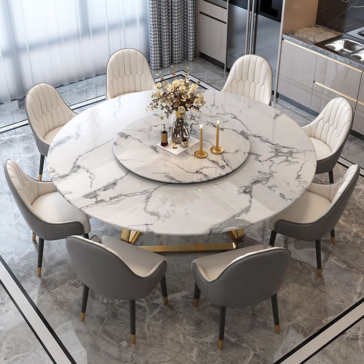 Round Dining Table Traditional Luxury Dining Room Collection with Turntable Clearhalo ' dining_table' 'Dining Tables & Seating' 'Dining Tables' 'furn' 'furn_dining_table' 'Furniture' 'furniture_dining_table' 'Kitchen & Dining Furniture' 'kitchen&dining_furn' 'kitchen' 'kitchen_dining_table' 1200x1200_2ad9cc1e-1c4b-4a63-8e3c-056c5034c38f