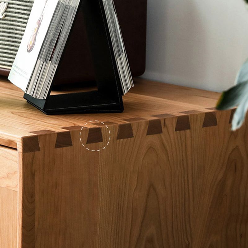 Industrial Wicker Rattan Accent Cabinet Solid Wood Storage Cabinet Clearhalo 'Cabinets & Chests' 'cabinets_chests' 'furn' 'furn_cabinets_chests' 'Furniture' 'Living Room Furniture' 1200x1200_2ada6817-b655-447e-8e7a-e6ab79edc1cb