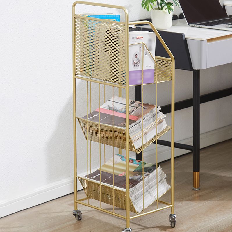 13.8"L Glam Style Bookcase Open Back Shelf Bookcase for Office and Study Room Clearhalo 'Bookcases' 'furn' 'furn_bookcases' 'Furniture' 'furniture_bookcases' 'Office Furniture' 1200x1200_2add53ba-0558-4157-b269-cb9e34e0d3dd