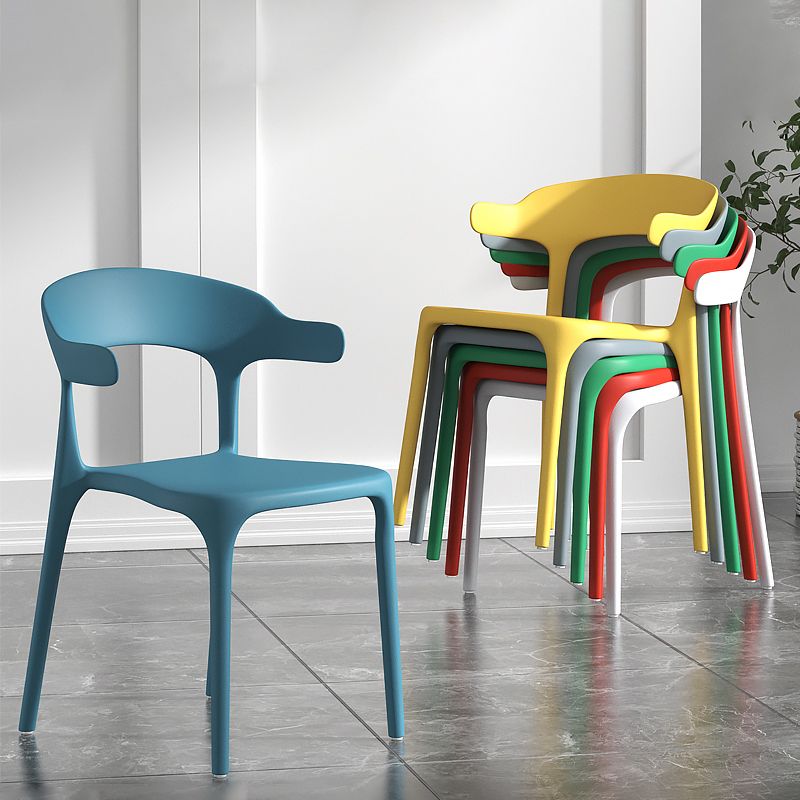 Scandinavian Living Room Plastic Arm Chair Matte Finish Wingback Dining Chair Clearhalo ' kitchen&dining_furn' 'Dining Chairs' 'Dining Tables & Seating' 'dining_chair' 'furn' 'furn_dining_chair' 'Furniture' 'furniture_dining_chair' 'Kitchen & Dining Furniture' 'kitchen' 1200x1200_2addd4ad-853a-4dd4-9af7-f480eba7c6e1