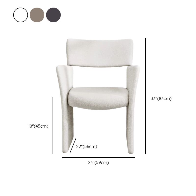 Silla de brazo de estilo contemporáneo de madera de madera de acento de comedor de madera para la cocina