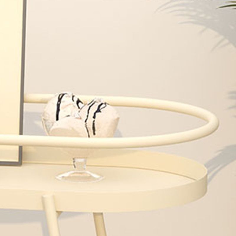 2-Tier Metal Side Table with Casters 22.8" Tall Tray Top End Table Clearhalo 'Coffee & Accent Tables' 'End & Side Tables' 'end_side_tables' 'furn' 'furn_end_side_tables' 'Furniture' 'Living Room Furniture' 1200x1200_2ae1dbe3-c355-4c1c-9b27-339dbdb1c75e