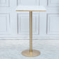 Round Bar Table Gold and Metal Base Bar Table for Kitchen Living Room Coffee Room Clearhalo 'Bar Furniture' 'Bar Tables' 'bar_tables' 'furn' 'furn_bar_tables' 'Furniture' 'Kitchen & Dining Furniture' 1200x1200_2ae21bac-e1e3-443f-b508-8c8f37b005d6