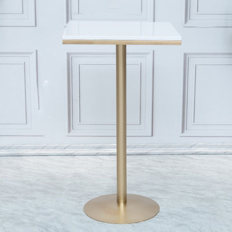 Round Bar Table Gold and Metal Base Bar Table for Kitchen Living Room Coffee Room Clearhalo 'Bar Furniture' 'Bar Tables' 'bar_tables' 'furn' 'furn_bar_tables' 'Furniture' 'Kitchen & Dining Furniture' 1200x1200_2ae21bac-e1e3-443f-b508-8c8f37b005d6