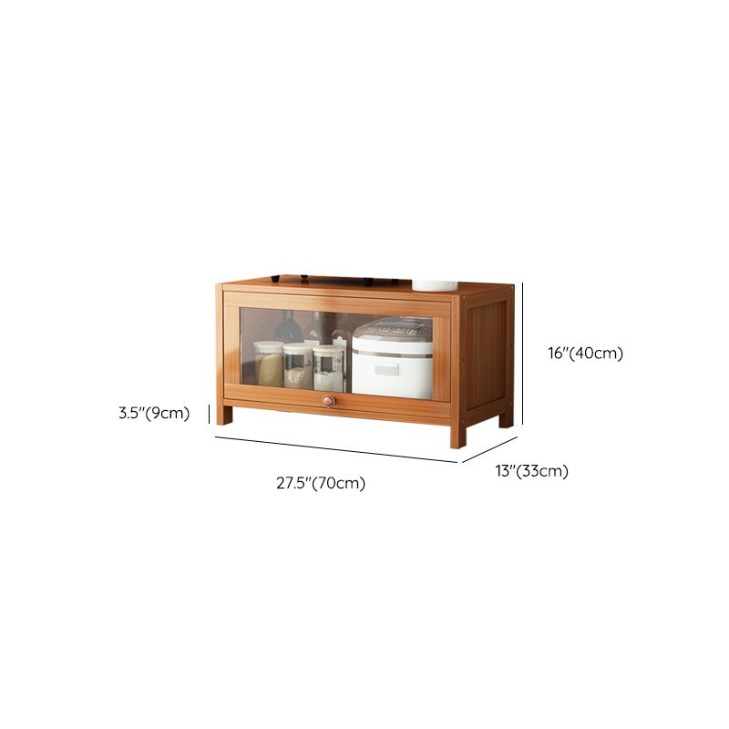 Brown Bamboo Kitchen Server Modern Dining Server for Living Room Clearhalo 'buffet_sideboard' 'Buffets & Sideboards' 'furn' 'furn_buffet_sideboard' 'Furniture' 'Kitchen & Dining Furniture' 1200x1200_2ae4348d-0fed-4d9c-81e1-fba44bafba46