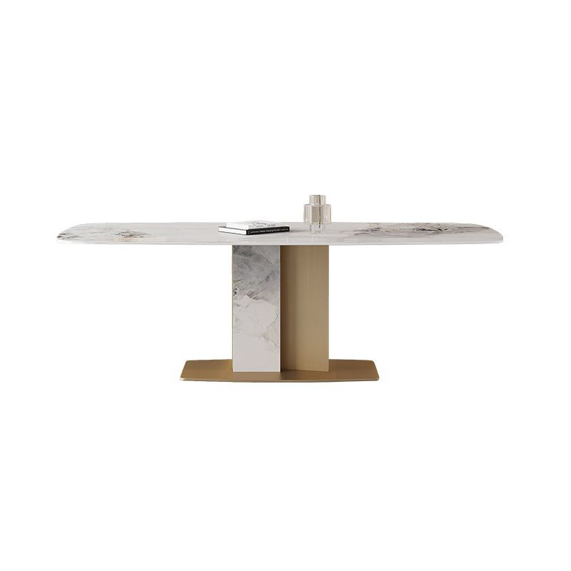 Luxurious Sintered Stone Top Dining Set Rectangle 1/4/5/6/7 Pieces Dining Room Table Set Clearhalo 'Dining Room Sets' 'Dining Tables & Seating' 'dining_room_set' 'furn' 'furn_dining_room_set' 'Furniture' 'Kitchen & Dining Furniture' 1200x1200_2ae55abd-3a73-4c17-9c62-0b7c04097102