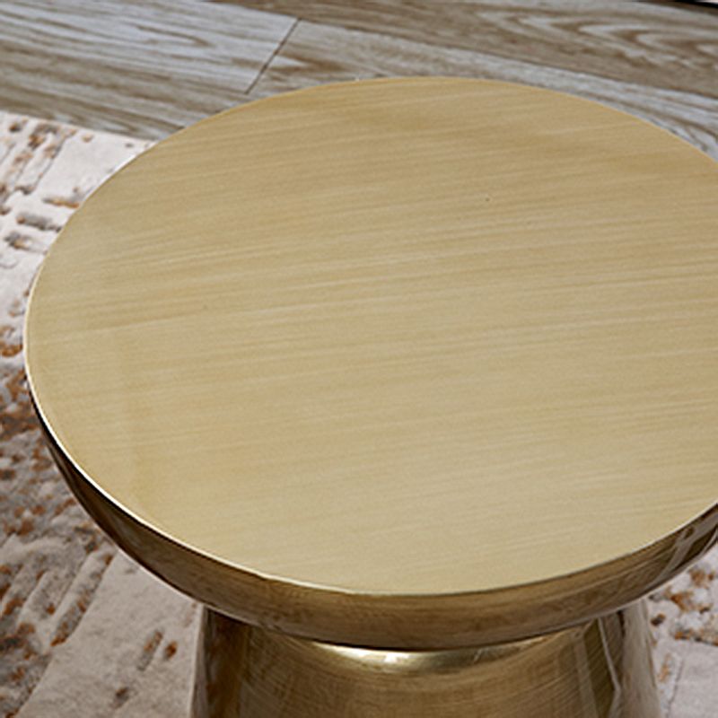 Modern Metal Round Side Table 43/60' Tall Pedestal End Table Clearhalo 'Coffee & Accent Tables' 'End & Side Tables' 'end_side_tables' 'furn' 'furn_end_side_tables' 'Furniture' 'Living Room Furniture' 1200x1200_2ae6ef95-9dd3-4226-83c2-ab35ffe51213