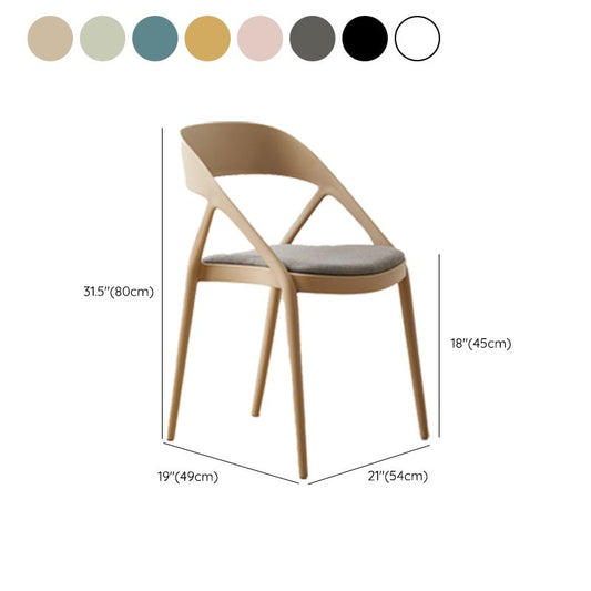 ホームサイドチェアプラスチックダイニングアームレススタッキングサイドキッチンチェア