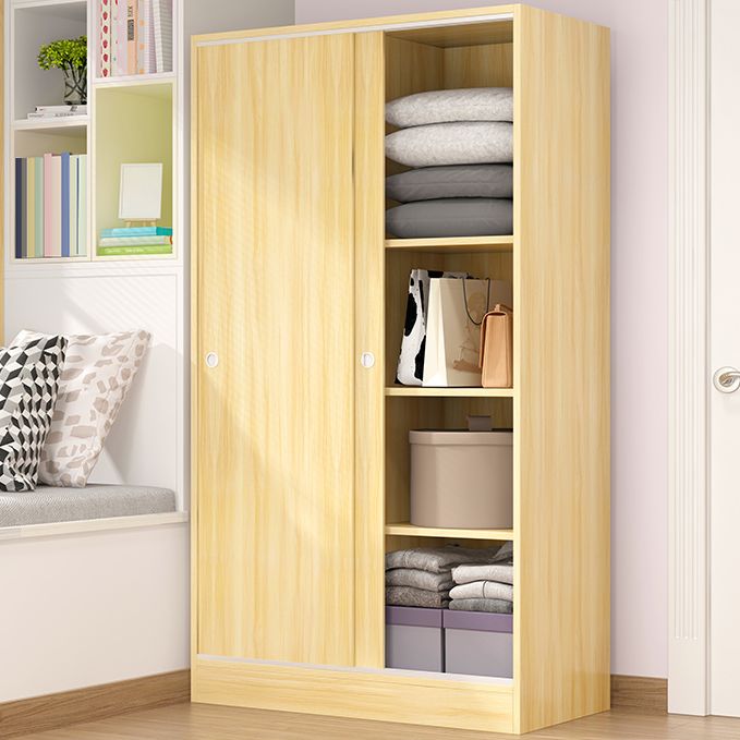 Modern Wardrobe Cabinet With Shelves Engineered Wood Wardrobe Closet Clearhalo 'Armoires & Wardrobes' 'armoires_wardrobes' 'Bedroom Furniture' 'furn' 'furn_armoires_wardrobes' 'Furniture' 1200x1200_2aee464d-0585-49fd-a828-78681024e5b8