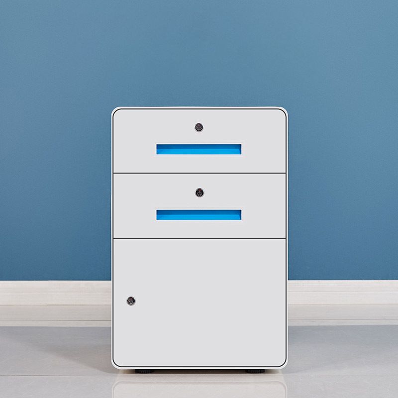 Acero de gabinete tradicional con cajones de bloqueo de cajones para la oficina