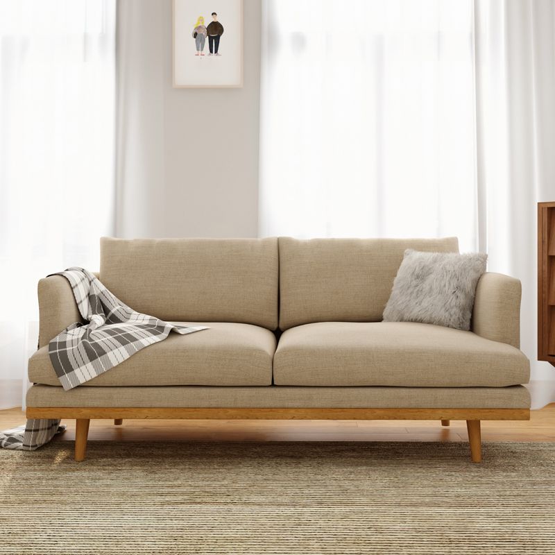 Living Room Cotton 2-seater Sofa Square Arm Standard Seating Clearhalo 'furn' 'furn_sofas' 'Furniture' 'furniture_sofas' 'Living Room Furniture' 'Sofa' 'sofas' 1200x1200_2af5935b-aef6-4bd2-8d2e-ec504128645b