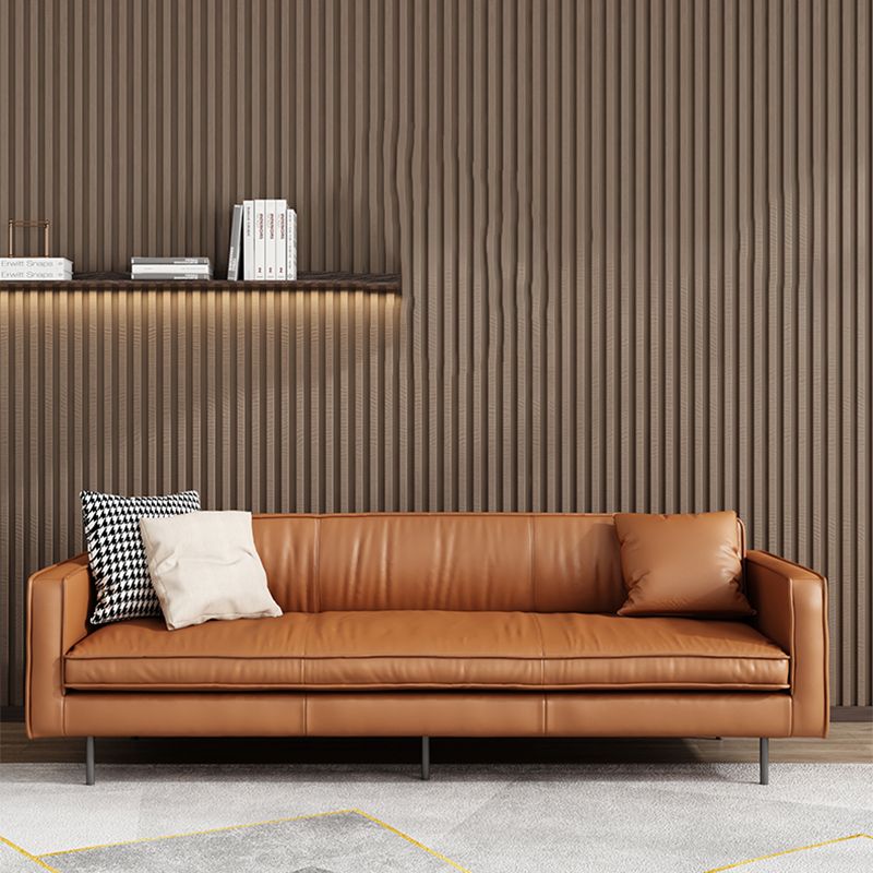 Living Room Standard Stationary Cushions Faux Leather Square Arm Sofa Clearhalo 'furn' 'furn_sofas' 'Furniture' 'Living Room Furniture' 'Sofa' 'sofas' 1200x1200_2af65472-19fe-44e9-ad8b-a11857b99cd5